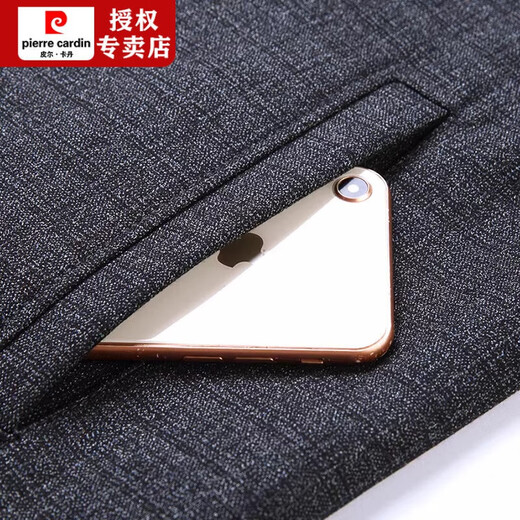 Pierre Cardin Jacket Men's Spring y Autumn Fina de mediana edad y anciana chaqueta casual Otoño nuevo Daddy Daddy Autumn Top XPN-J719 Light Grey 170 100-120Jin [Jin equivale a 0.5 kg]