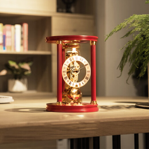 Hermle Clocks赫姆勒时钟客厅卧室座钟创意时尚摆件个性艺术转台装饰机械钟 MT002-BL0791