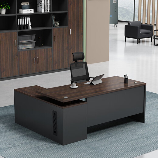 Nuoxiong Nuoxiong Boss Desk Simple Modern Desk President Desk Single Manager Desk Executive Desk Supervisor Desk and Chair Combination 1.4 Meter Supervisor Desk (Light Color)