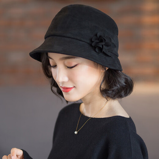 677888帽子女春秋渔夫帽日系盆帽时尚洋气简约百搭母亲节礼物实用送妈妈