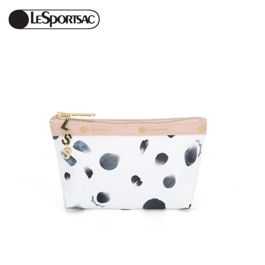 [Out of stock] LeSportsac Year of the Ox Limited Cosmetic Bag Fashion Printed Clutch 2724 Cow Petals COWPETAL