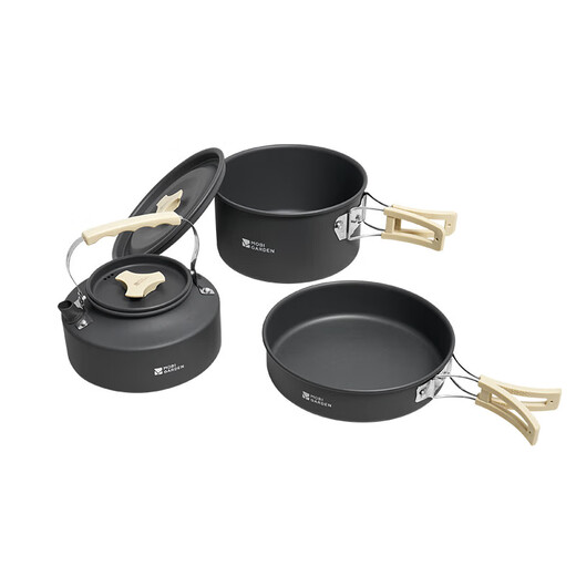 MOBIGARDEN pot set Outdoor camping picnic portable multi-person pot set Jifeng pot set NX24666001 Japanese wind sand