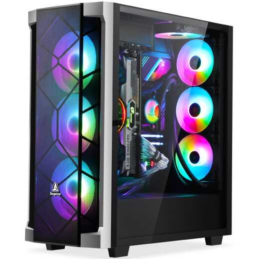 Xingu (segotep) Kaiyuan T1 black full tower chassis (ATX3.0 graphics card vertical installation/360 water cooling position/E-ATX motherboard position/multiple hard disk positions/TypeC transmission port)