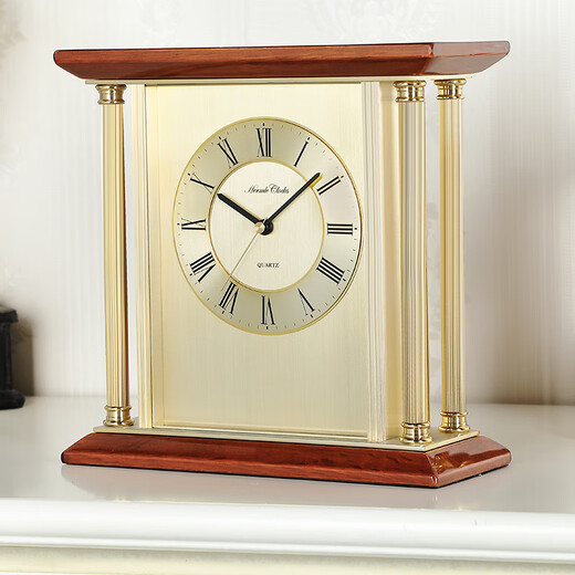 Hermle Clocks赫姆勒时钟北欧现代复古卧室座钟客厅办公室台钟高档报时石英坐钟 QT203-21003