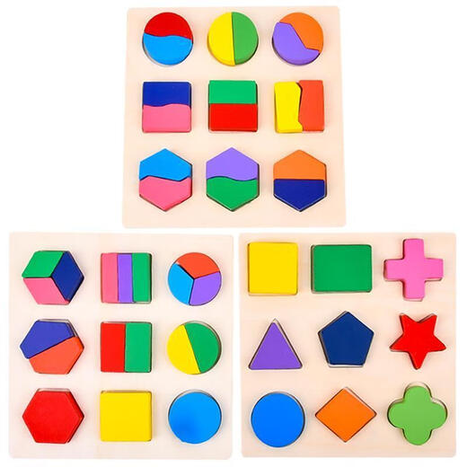 Shanye Cognitive Shape Empareing Bloing Bloods Toys tridimensionales de rompecabezas para niños pequeños Educación de la primera infancia Niños y niñas Babies Board