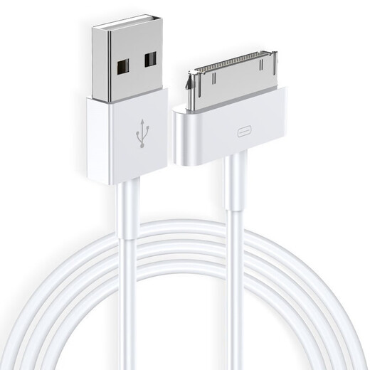 MGPG 苹果4s充电线iPhone4四手机数据线ipad2/3平板iPod老款宽口a1395一代 1416 A1430 A1396白色一米
