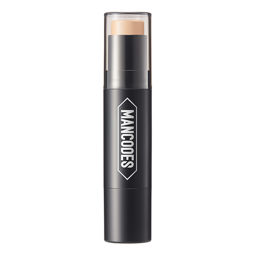 Left color, right color, men's concealer stick, cream pen, plain cream to cover facial acne marks, spots, pimples, dark circles, contouring and high-gloss cosmetics, men's concealer stick [natural color]