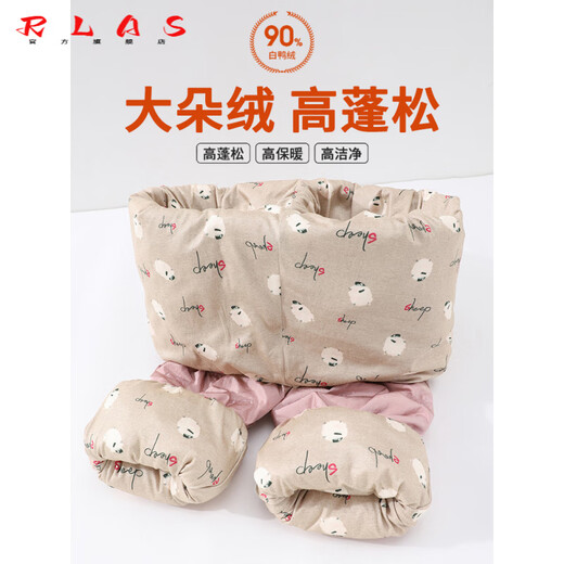 RLAS straight down pants for women's winter outer wear 2026 new thickened - 40 degrees extreme cold northeastern outdoor cold-resistant cotton pants black S