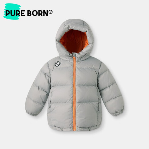 Borien three-proof safety velvet thickened down jacket for men and women, winter clothing for infants and children, warm and thick jacket, very warm blue 90