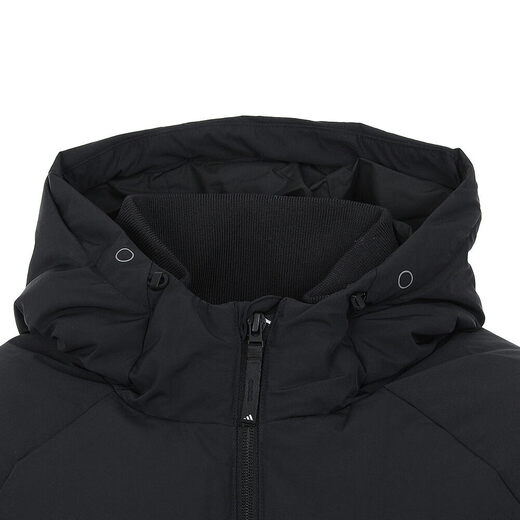 Adidas adidas women's winter regular duck down 600 puff black hooded down jacket JG3866 A/XL