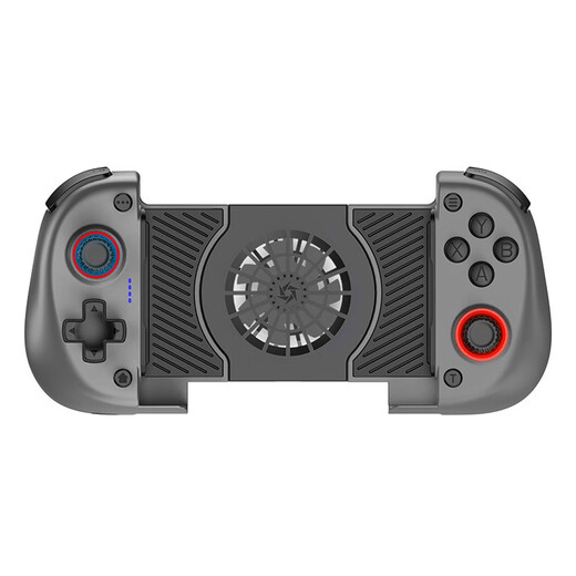 Qishiqi Cooling Game Controller Wireless 2-in-1 Double Hall Stretch Mobile Phone Game Controller Cooling Fan Dual Vibration Burst Switch Android IOS/PC Bluetooth Controller Black丨Suitable for 100-178mm Mobile Phones丨Multiple Platform Compatible