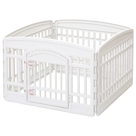 IRIS pet fence dog cage foldable anti-slip resin material indoor fence CI604E CI606E with door 6 pieces M-medium size