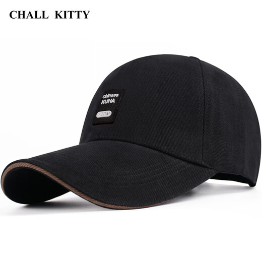 CHALL KITTY男士棒球帽四季通用潮流大头围鸭舌帽百搭男帽子高端品牌2025新款 沉稳灰-品牌礼盒装高档高级感