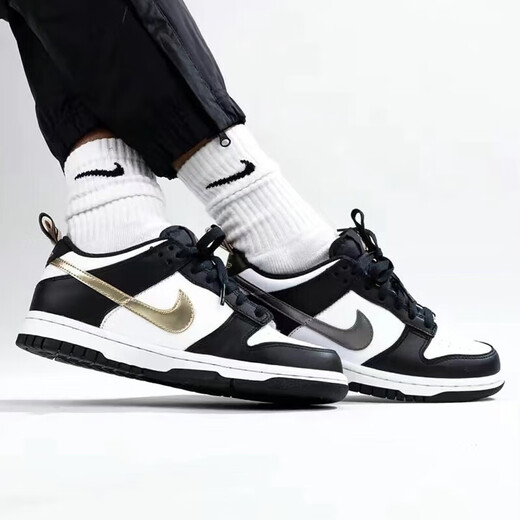Nike (Nike) Chaussures féminines aj printemps air jordan 1 aj1 jo1 chaussures de basket-ball bas de chaussures décontractées DH9764-001 Black and White Little Panda 35.5