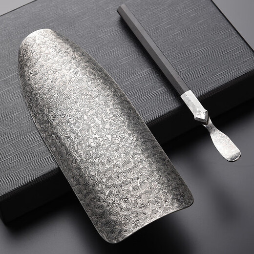 Jinge Damascus Steel Tea Hecha Ze Tea Pick Kung Fu Tea Set Tea Ceremony Accessories Teaspoon Teaspoon Six Gentlemen Set + Wood