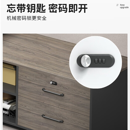 Boss Litang's desk, simple modern table and chair combination, executive desk, single CEO desk, manager's office furniture, boss desk, super durable 3.0 meters, including double cabinets + chairs + 3.2 meters bookcases