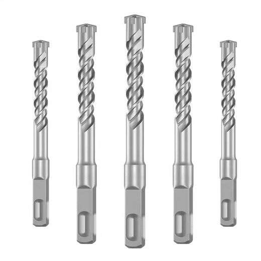 Mengyier non-standard cross alloy electric hammer drill bit concrete drilling square handle four-pit round handle impact drill 12.5mm16mm square handle 18.5*250