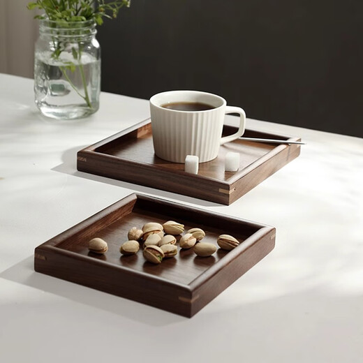 Millennium Lovewood black walnut household tray rectangular snack snack fruit dried fruit tray tea tray TP0246