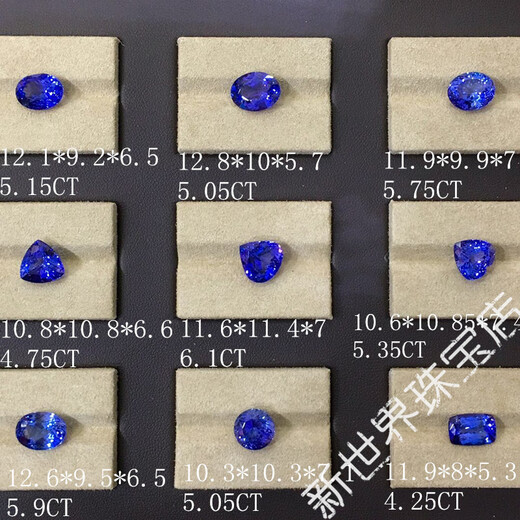 Buhesyt Tanzania sapphire tanzanite bare stone faceted ring supports private customization ring pendant oval water drop many loose stones welcome to consult 0 carat