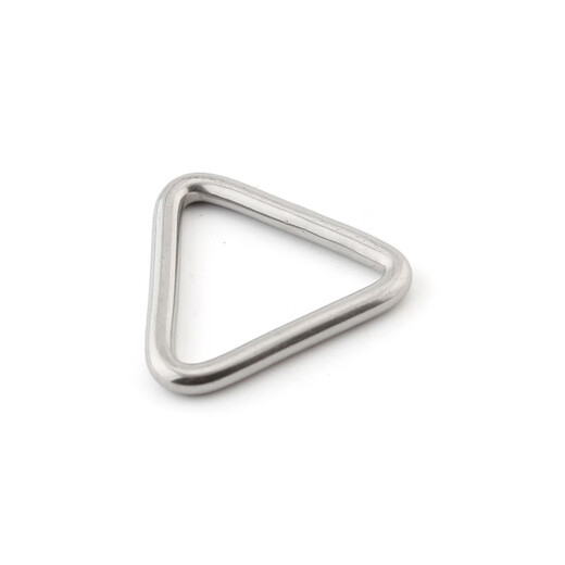 Feine stabile Hardware-Dreieckschnalle nahtloser Ringanschlussschnalle 304 Edelstahl-Stahl Ring Hängematte Dreieck Ringschnalle Handlieb Ring 13298 5*45