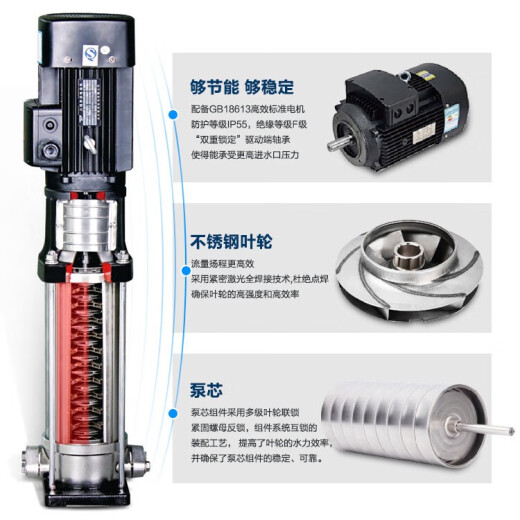 不锈钢立式多级离心BL/BLT工业水处理循环泵高层供水增压泵 BLT16-14380V