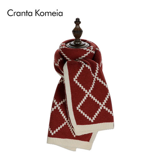 Cranta Komeia Scarf для женщин осенью и зимой 2025 г. Новый шарф для женского платки сгущенным и роскошным подарком на день рождения для подруги жену красного риса.