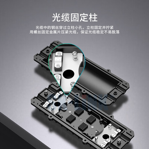 SK-LINK 光缆接头盒 卧式12芯2进2出光纤接续盒小D型室外防水熔接包 PP材质架空地埋型熔接盒SK-JXH2-12
