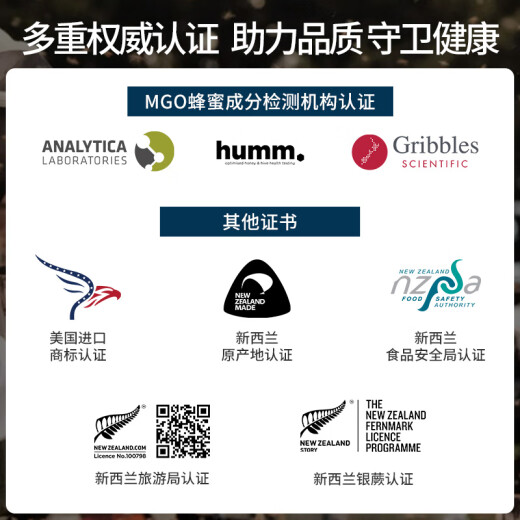 Manuka Emporium新西兰进口麦卢卡蜂蜜MGO829+纯天然麦卢卡养胃蜂蜜礼品250g （MGO829+）250g*1