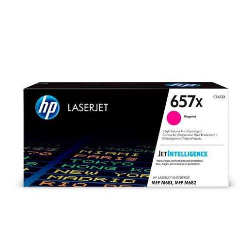 HP (HP) 657A / 657X Cartouche de toner d'origine CF470X Boîte en poudre de cartouche de toner noir applicable à M681 / M682 Imprimante de la série CF473X Magenta Toner Cartridge 657X (environ 23 000 pages))