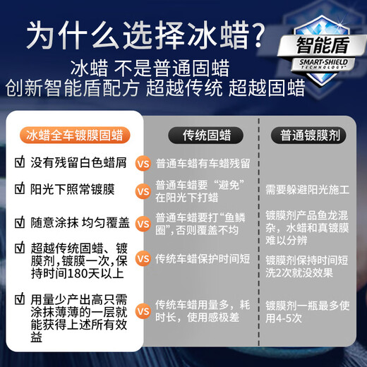 Turtle Wax Ice Wax Car Wax Full Color Car Universal Coated Car Paint Brightening Beauty Water Repellent Protection Glazing Wax Maintenance Wax 2057