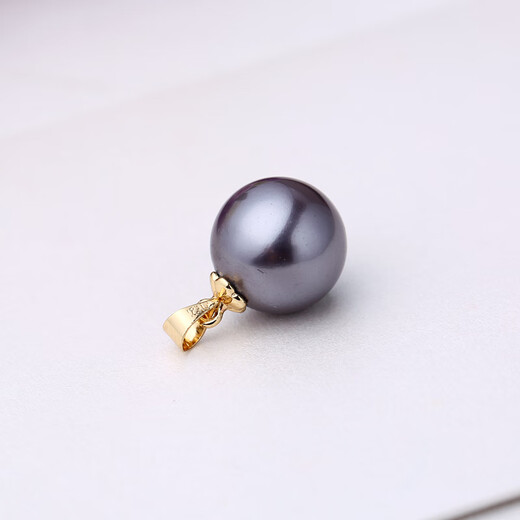 Jingjia Fat Donglai same style 18K gold pendant without chain pearl necklace buckle head plated with 18 gold single shell bead single bead for women white rose gold holder