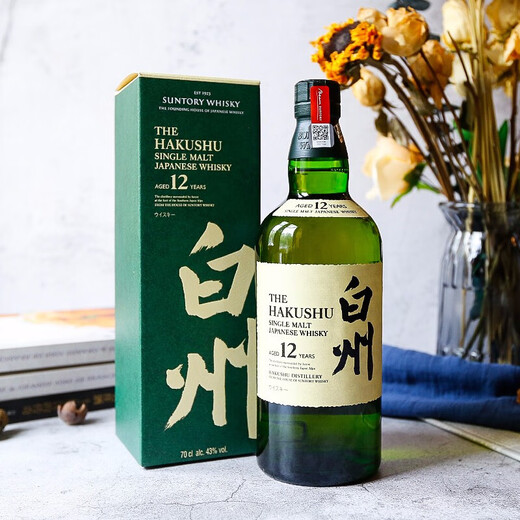 Hakusushu Suntory Односолодовый виски с ограниченным тиражом новогодней подарочной коробки Baizhou 12 лет 700 мл японского импортного вина