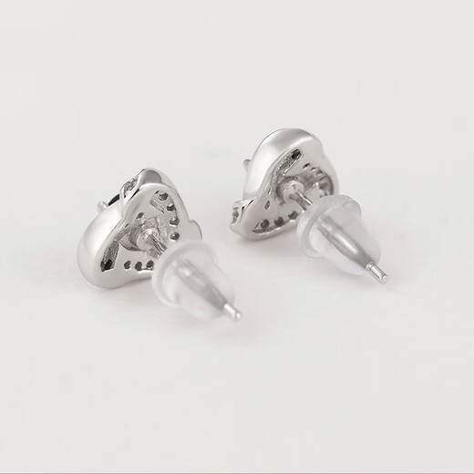 Phoenix Jewelry Jade Earrings Women's Silver Inlaid Natural Jade Jade Earrings Practical Birthday Gift for Mom and Girlfriend