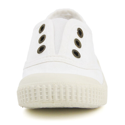 TOPSTAR children's canvas shoes boys and girls kindergarten white shoes indoor shoes soft sole baby shoes 5032 milk white 31 inner length 195mm foot length 175-185mm