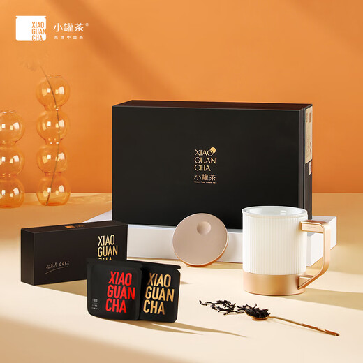 Small pot of tea, tea set, bone china tea cup, officer cup, tea water separation cup, gift box 320ml