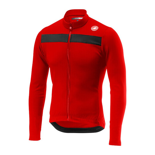 Castelli scorpion cycling jersey men's spring and autumn breathable skin-friendly thickened warm bicycle long-sleeved top 4518511 085 black M