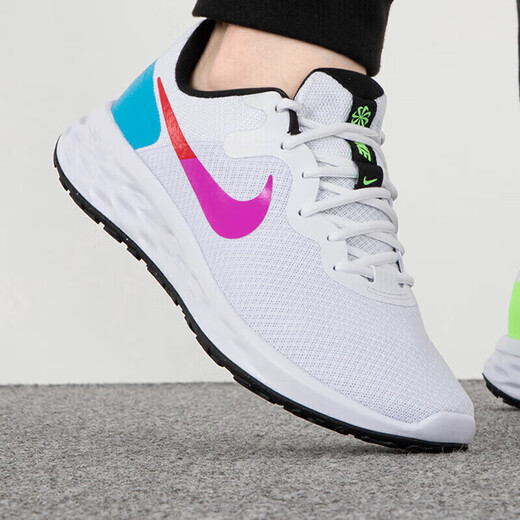 Nike (Nike) Chaussures masculines officielles, nouvelles chaussures de sport, coussin de choc simple, maillot de vitesse, maille confortable, chaussures de course décontractées à bout de souffle, FJ1049-100 / 44.5 285 / 10.5