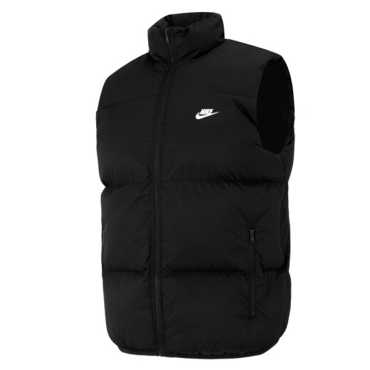 Nike (Nike) Herrenkleidung, Sommersportweste, Laufen im Freien, Fitnesstraining, winddichte und warme Baumwollweste, Pferdeclipjacke, FB7374-010/Vorgeschlagen, eine kleine Größe zu nehmen