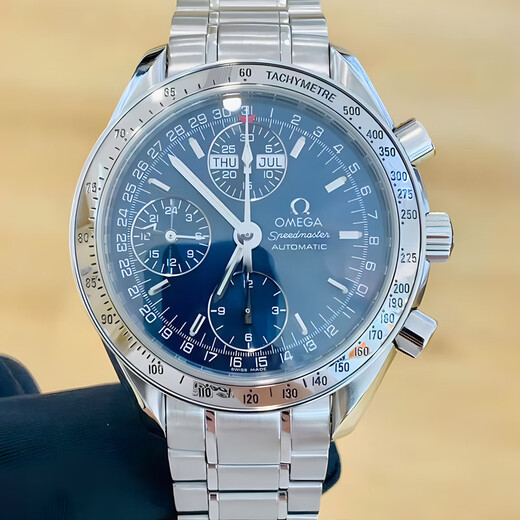 
[Second-hand 99 new] Omega Men's Watch OMEGA Speedmaster Series Chronicle Calendar Display Stainless Steel Folding Cuff Observatory Certified Luminous Scale Swiss Luxury 3523.80.00 Speedmaster Deep Blue 39MM