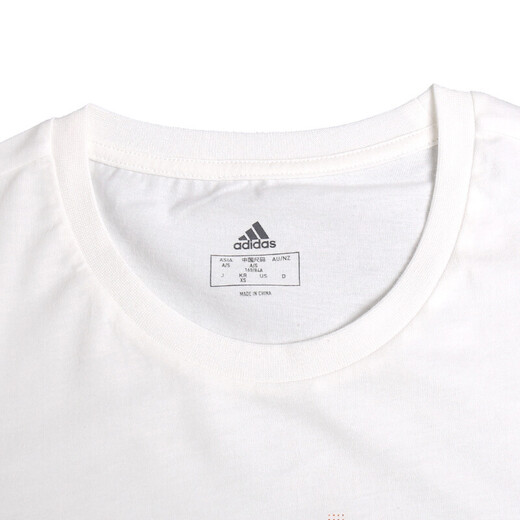 Adidas Frauen kurzärmeliger Sommer Neues farbenfrohes Logo atmungsaktivem Strick halbärmelig lose T-Shirt FJ5012 FJ5012 S (160/84A)