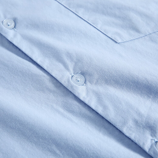 Jeanswest Light Business Men's Casual Shirt Spring and Autumn Youth Simple Solid Color Light Business Stretch Long Sleeve Shirt JW Black 2010 M