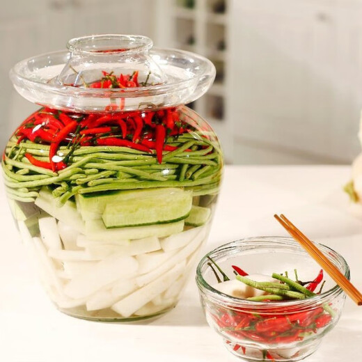 Sichuan Kimchi Muskularmwasser hausgemachter Gewürz Shan Jiuxiang Laotan Sauerkraut, eingelegter Radieschen, eingelegter Pfeffer, Bohnen, Sichuan -Geschmack, 681g*3 Beutel Jelly Water (geeignet für 8 Jin [Jin gleich 0,5 kg] Container)