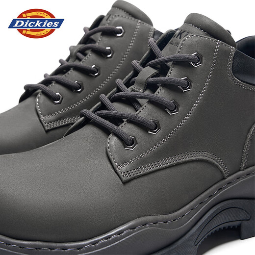 Dickies Martin Boots Zapatos para hombres Autumn Nuevas botas bajas Botas para hombres Fashion All-Match Boots Short Short Shops Working Shoes de trabajo gris 42 [de una talla más grande, adecuada para zapatos deportivos 43]