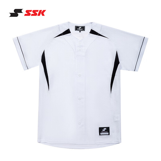 SSK Japan [baseball uniform] imported professional competition training outdoor sports breathable, quick-drying, moisture-absorbing and sweating, full chest opening, full chest opening, full baseball training uniform L
