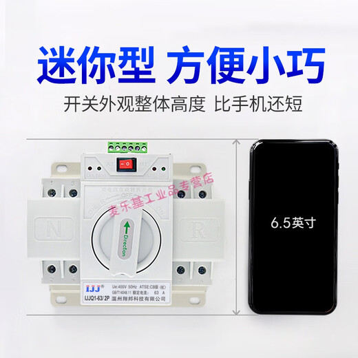 Suitable for dual power automatic transfer switch single-phase dual power transfer switch photovoltaic power outage mains two-way 220v 63A 2P