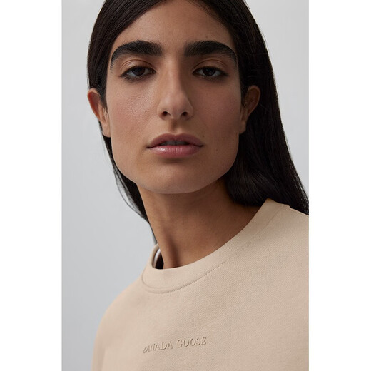 Canada Gans Muskoka Frauen lässiger Stil im Freien im Freien runden Hals Pullover Sweatshirt 7409W 1283 Dünenfarbe xs