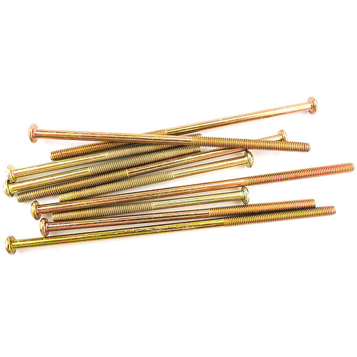 Hethdigg JG-671 Color de zinc redondo Phillips Phillips Tornillo Tornillo Tornillo Tornillo M4*60 mm dientes llenos (200 piezas)