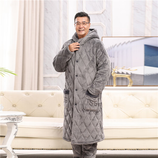 Cat man (miiow) hiver trois couches épaissis en velours de corail couple coton pyjamas pour hommes et femmes nouveaux styles de maison et de mère de maison décontractée 687 femme rouge extra épais la longueur moyenne à la longueur moyenne 2xl 140-160jin [Jin est égal à 0,5 kg] à trois couches en copie à trois couches