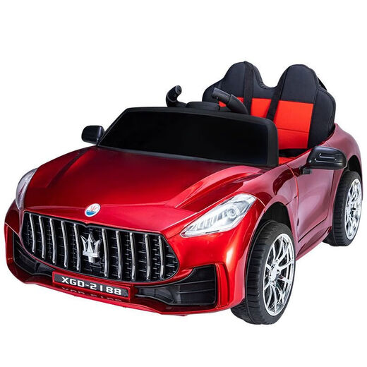 
Lulu Mouse children's electric car four-wheeled remote control baby car men and women children toy car can be seated in four-wheel drive charging stroller black + dual-wheel drive + leather seat + remote control