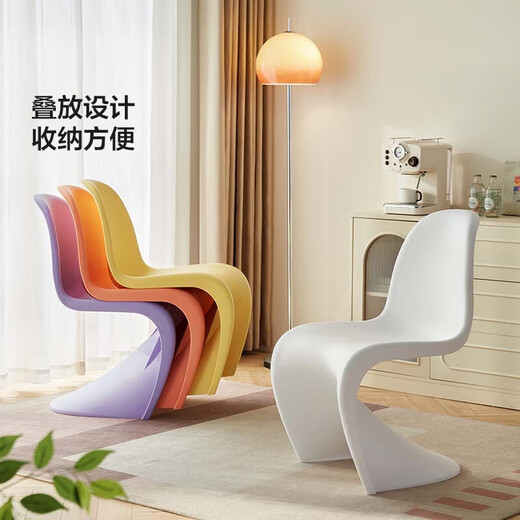 林氏家居餐椅家用凳子靠背椅子出租房用小户型客厅家用林氏木业LS841 【黄色】LS841S2-D餐椅